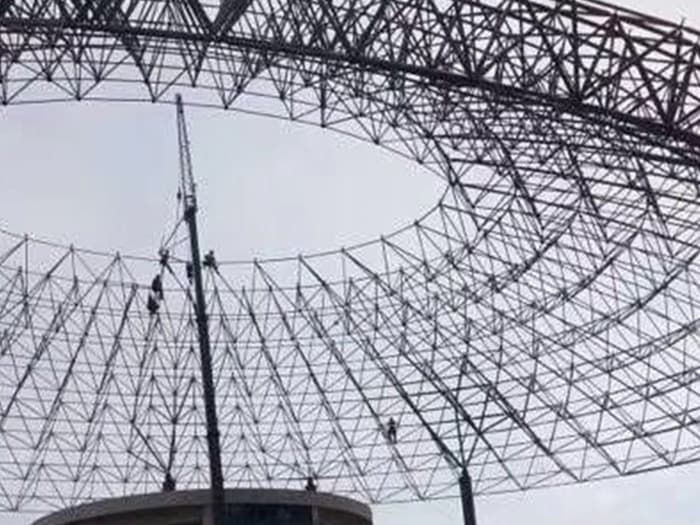 曲靖篮球馆球形网架厂家价格